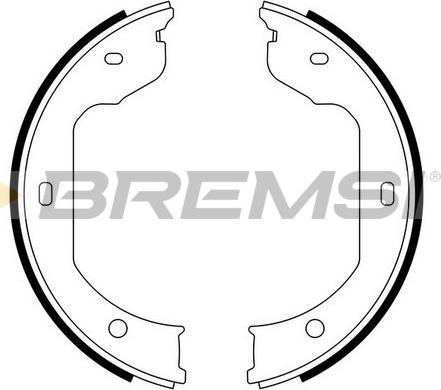 Bremsi GF0081 - Kit ganasce, Freno stazionamento www.autoricambi360.it