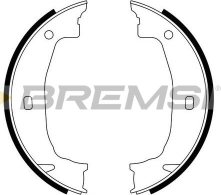 Bremsi GF0079 - Kit ganasce, Freno stazionamento www.autoricambi360.it