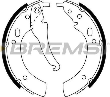 Bremsi GF0074 - Kit ganasce freno www.autoricambi360.it