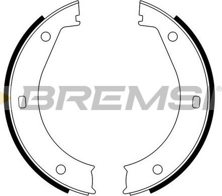 Bremsi GF0076 - Kit ganasce, Freno stazionamento www.autoricambi360.it