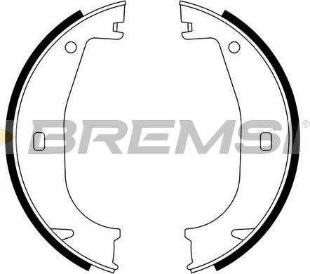 Bremsi GF0078 - Kit ganasce, Freno stazionamento www.autoricambi360.it