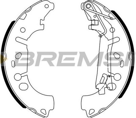 Bremsi GF0146 - Kit ganasce freno www.autoricambi360.it