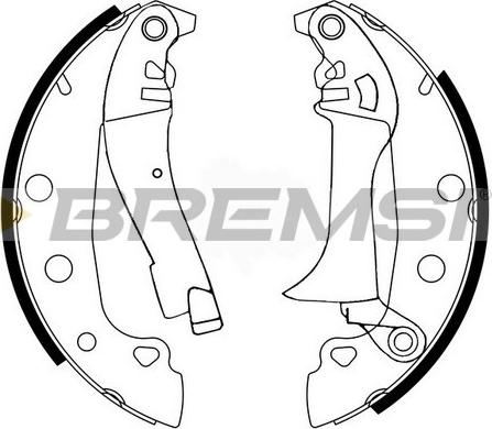 Bremsi GF0150 - Kit ganasce freno www.autoricambi360.it