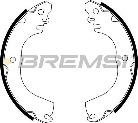 Bremsi GF0844 - Kit ganasce freno www.autoricambi360.it