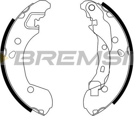 Bremsi GF0862 - Kit ganasce freno www.autoricambi360.it