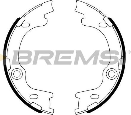 Bremsi GF0804 - Kit ganasce, Freno stazionamento www.autoricambi360.it
