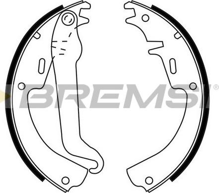 Bremsi GF0345 - Kit ganasce freno www.autoricambi360.it