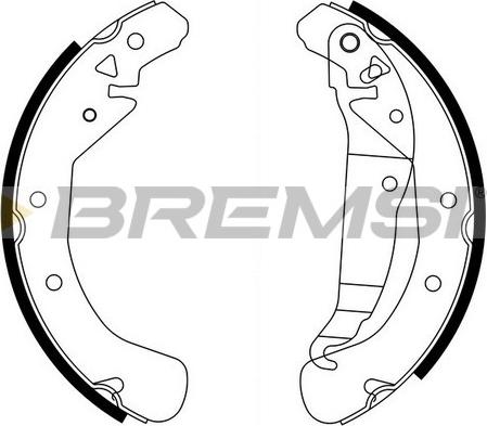 Bremsi GF0358 - Kit ganasce freno www.autoricambi360.it