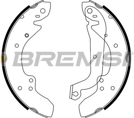 Bremsi GF0210 - Kit ganasce freno www.autoricambi360.it