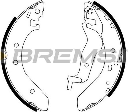 Bremsi GF0705 - Kit ganasce freno www.autoricambi360.it