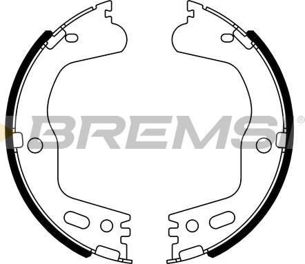 Bremsi GF1122 - Kit ganasce freno www.autoricambi360.it