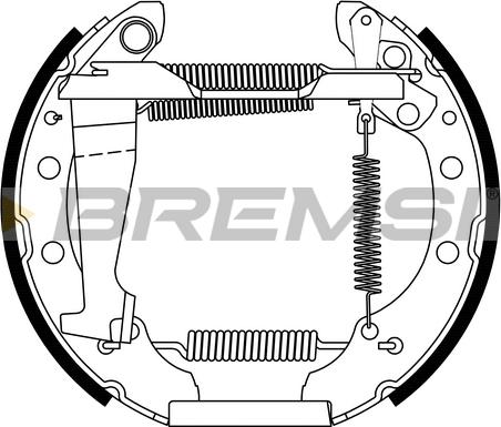 Bremsi GK0083 - Kit ganasce freno www.autoricambi360.it