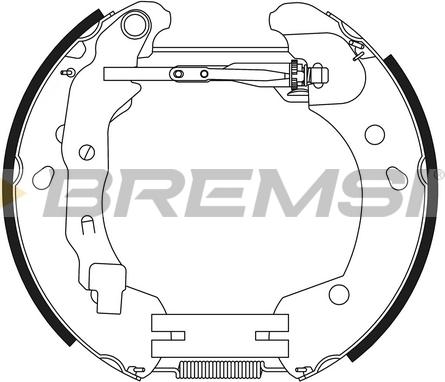 Bremsi GK0396 - Kit ganasce freno www.autoricambi360.it