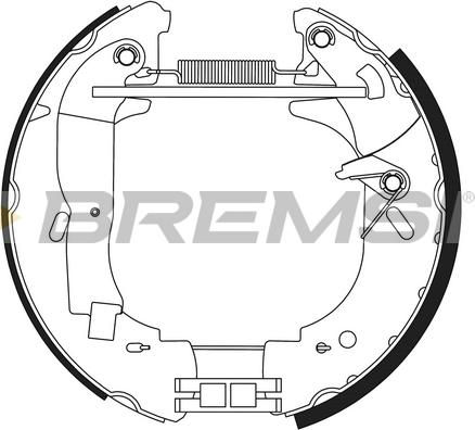 Bremsi GK0340 - Kit ganasce freno www.autoricambi360.it