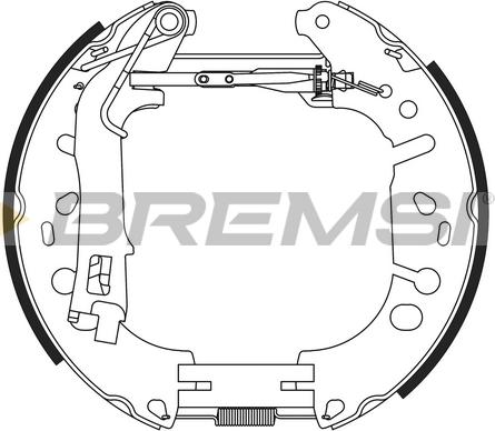 Bremsi GK0389 - Kit ganasce freno www.autoricambi360.it