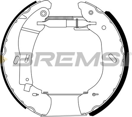 Bremsi GK0288 - Kit ganasce freno www.autoricambi360.it
