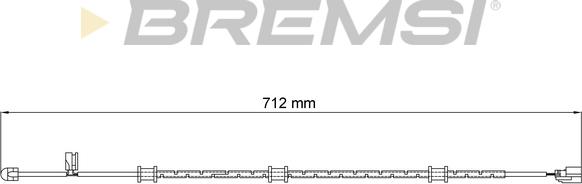 Bremsi WI0960 - Contatto segnalazione, Usura past. freno / mat. d'attrito www.autoricambi360.it