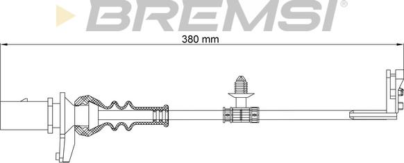 Bremsi WI0911 - Contatto segnalazione, Usura past. freno / mat. d'attrito www.autoricambi360.it