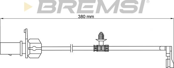 Bremsi WI0913 - Contatto segnalazione, Usura past. freno / mat. d'attrito www.autoricambi360.it