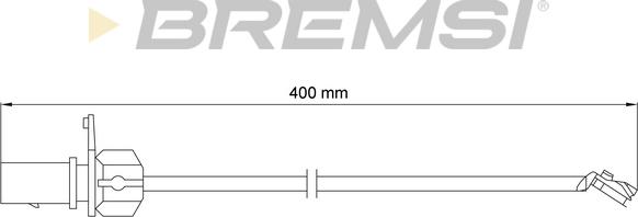 Bremsi WI0921 - Contatto segnalazione, Usura past. freno / mat. d'attrito www.autoricambi360.it