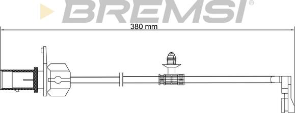 Bremsi WI0973 - Contatto segnalazione, Usura past. freno / mat. d'attrito www.autoricambi360.it