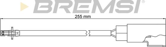 Bremsi WI0400 - Contatto segnalazione, Usura past. freno / mat. d'attrito www.autoricambi360.it