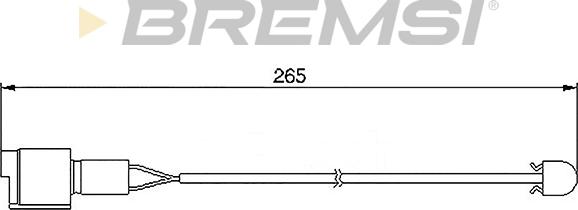 Bremsi WI0502 - Contatto segnalazione, Usura past. freno / mat. d'attrito www.autoricambi360.it