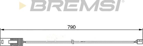 Bremsi WI0514 - Contatto segnalazione, Usura past. freno / mat. d'attrito www.autoricambi360.it