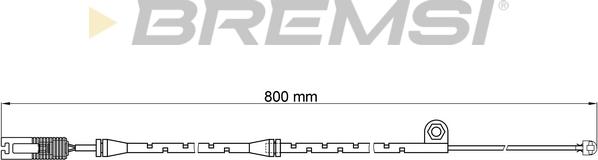 Bremsi WI0584 - Contatto segnalazione, Usura past. freno / mat. d'attrito www.autoricambi360.it