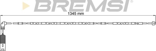 Bremsi WI0582 - Contatto segnalazione, Usura past. freno / mat. d'attrito www.autoricambi360.it