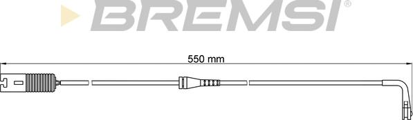 Bremsi WI0534 - Contatto segnalazione, Usura past. freno / mat. d'attrito www.autoricambi360.it