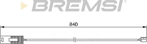 Bremsi WI0535 - Contatto segnalazione, Usura past. freno / mat. d'attrito www.autoricambi360.it