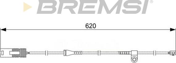 Bremsi WI0531 - Contatto segnalazione, Usura past. freno / mat. d'attrito www.autoricambi360.it