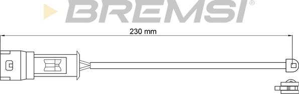 Bremsi WI0575 - Contatto segnalazione, Usura past. freno / mat. d'attrito www.autoricambi360.it