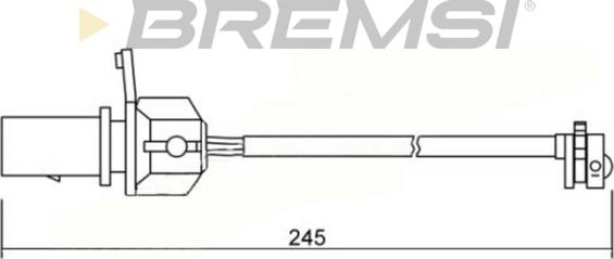Bremsi WI0666 - Contatto segnalazione, Usura past. freno / mat. d'attrito www.autoricambi360.it