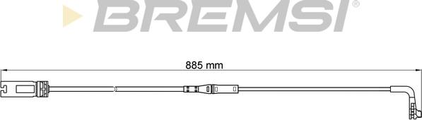 Bremsi WI0603 - Contatto segnalazione, Usura past. freno / mat. d'attrito www.autoricambi360.it