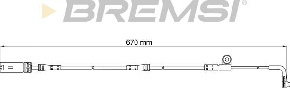 Bremsi WI0602 - Contatto segnalazione, Usura past. freno / mat. d'attrito www.autoricambi360.it