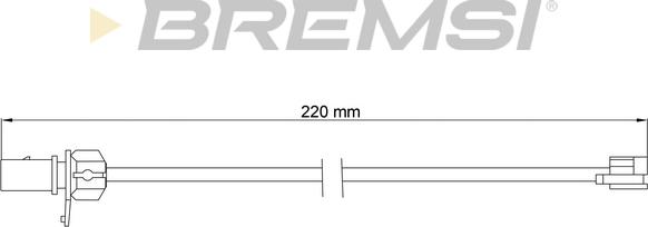 Bremsi WI0780 - Contatto segnalazione, Usura past. freno / mat. d'attrito www.autoricambi360.it
