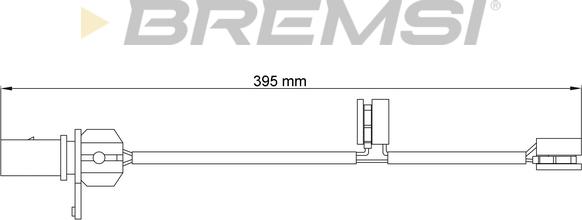 Bremsi WI0731 - Contatto segnalazione, Usura past. freno / mat. d'attrito www.autoricambi360.it