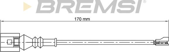 Bremsi WI0771 - Contatto segnalazione, Usura past. freno / mat. d'attrito www.autoricambi360.it