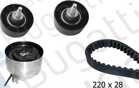 BUGATTI BKCD0466 - Kit cinghie dentate www.autoricambi360.it