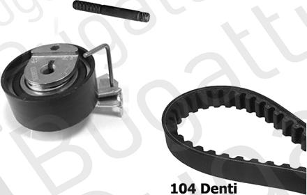 BUGATTI BKCD0647 - Kit cinghie dentate www.autoricambi360.it