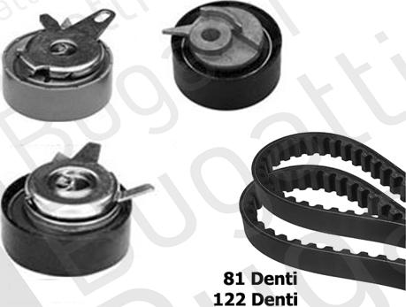 BUGATTI BKCD0606 - Kit cinghie dentate www.autoricambi360.it