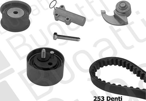 BUGATTI BKCD0616 - Kit cinghie dentate www.autoricambi360.it
