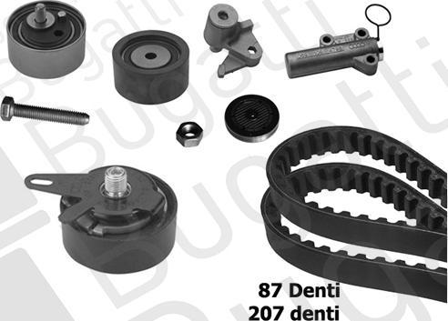 BUGATTI BKCD0634 - Kit cinghie dentate www.autoricambi360.it