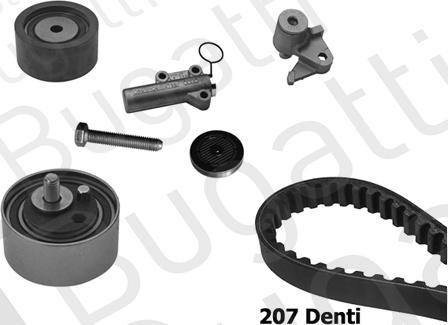 BUGATTI BKCD0670 - Kit cinghie dentate www.autoricambi360.it