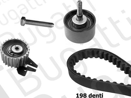 BUGATTI BKCD0009 - Kit cinghie dentate www.autoricambi360.it