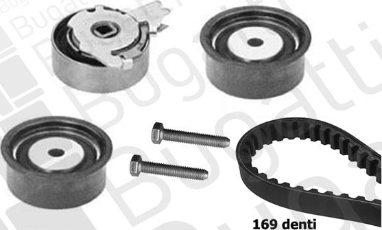 BUGATTI BKCD0022 - Kit cinghie dentate www.autoricambi360.it
