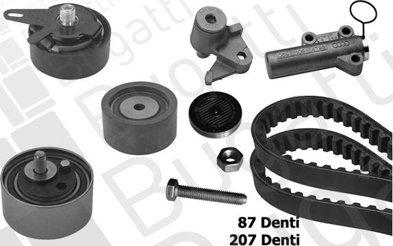 BUGATTI BKCD0157 - Kit cinghie dentate www.autoricambi360.it