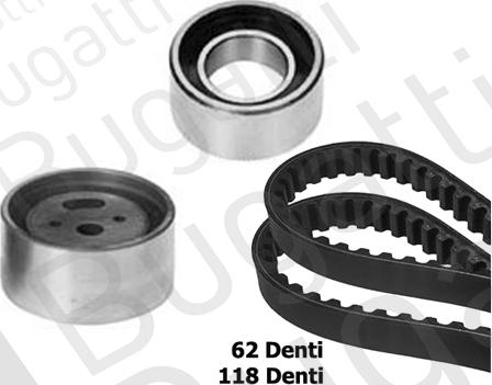 BUGATTI BKCD0117 - Kit cinghie dentate www.autoricambi360.it